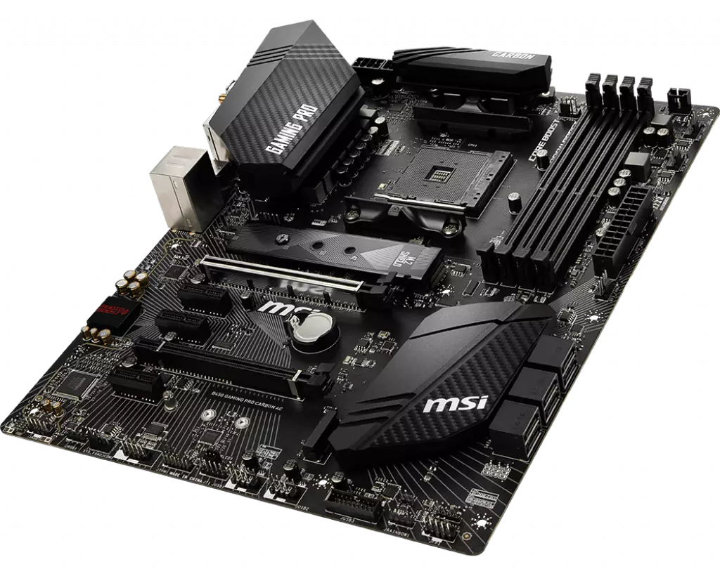 MSI B450 GAMING PRO CARBON AC AMD Socket AM4 Motherboard - 1