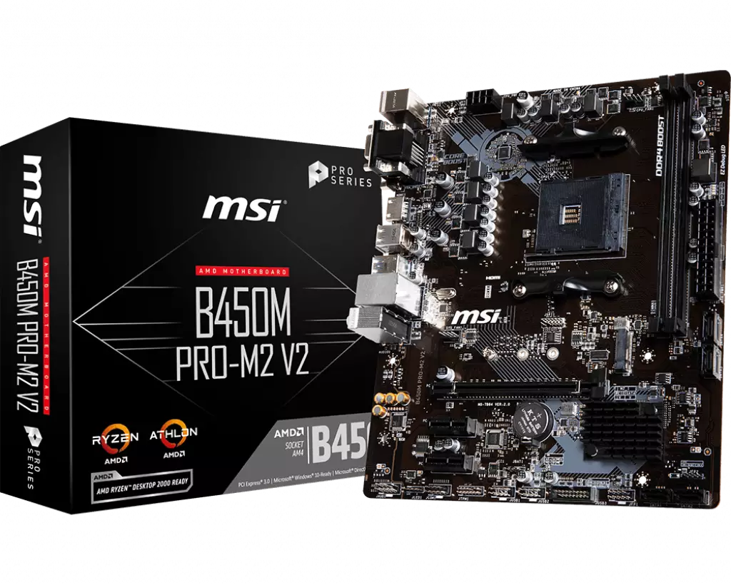 MSI B450M PRO M2 V2 AMD AM4 Motherboard