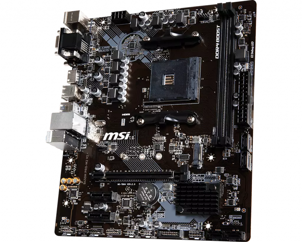 MSI B450M PRO M2 V2 AMD AM4 Motherboard-1