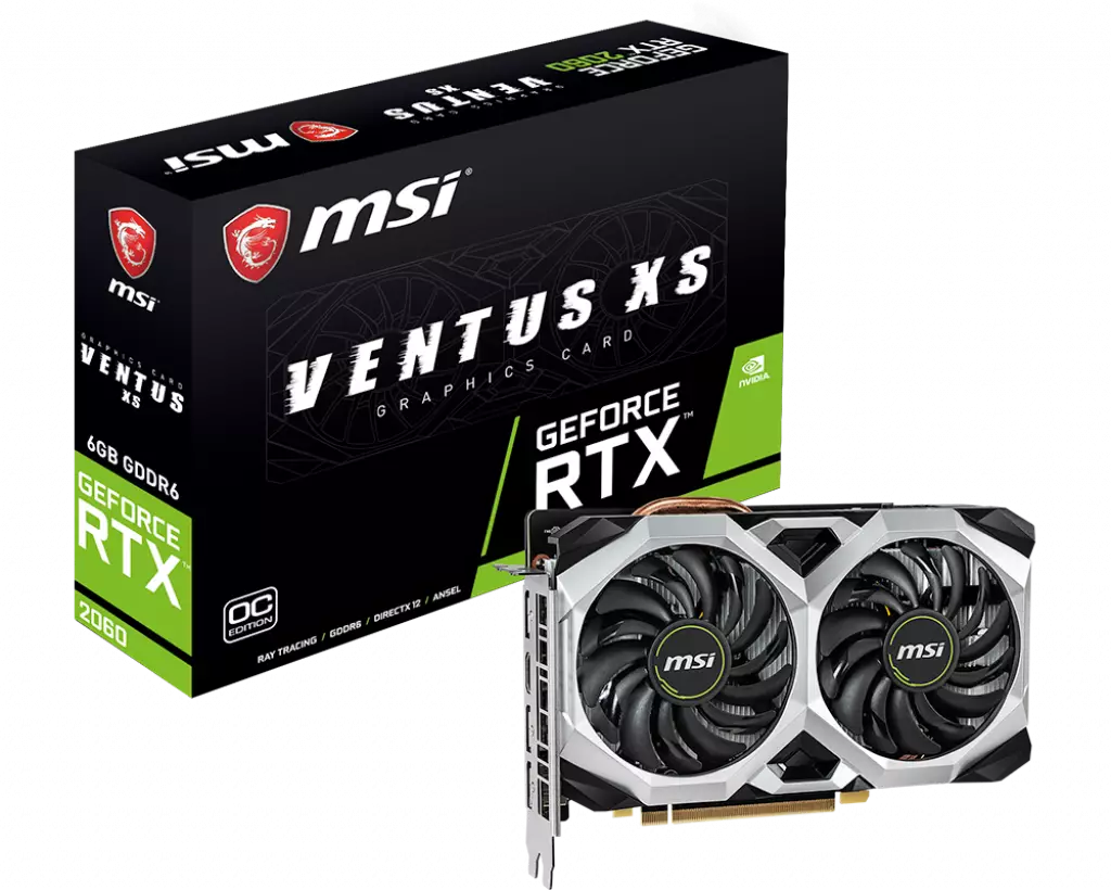 MSI GeForce RTX 2060 VENTUS XS OC 6GB Graphics Card