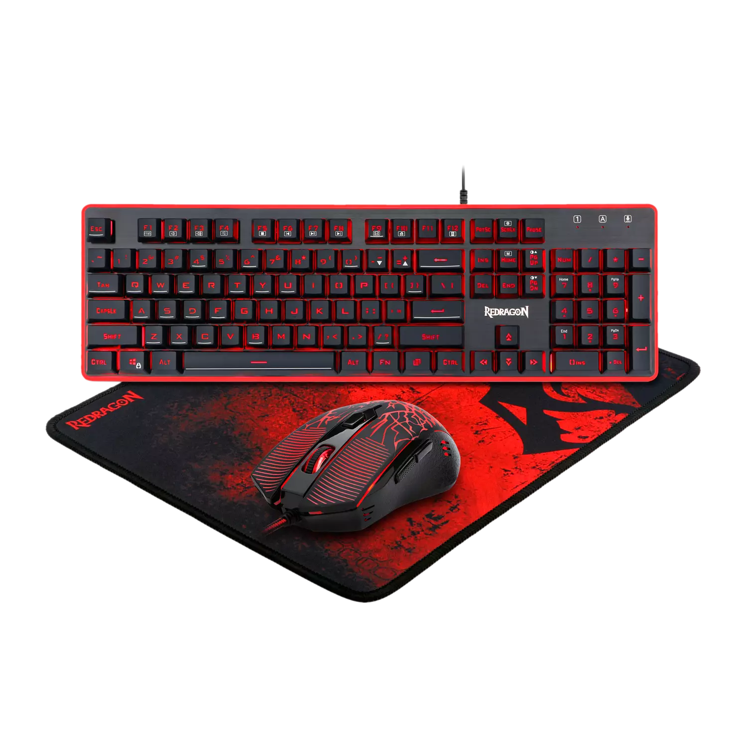 Redragon S107 Gaming Keyboard Mouse Mouse Pad Combo - 5