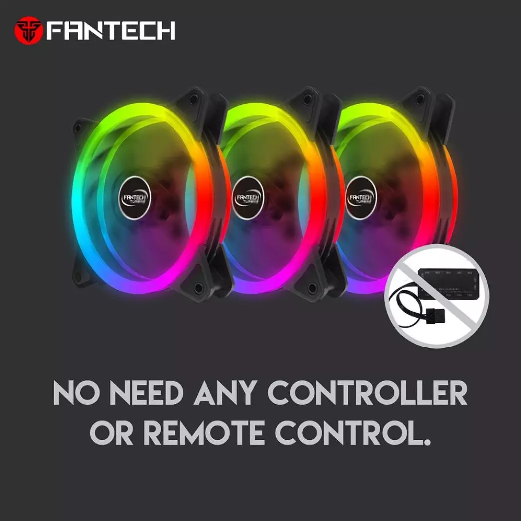FANTECH FC124 TURBINE  RGB Computer Casing FAN-gallery-2