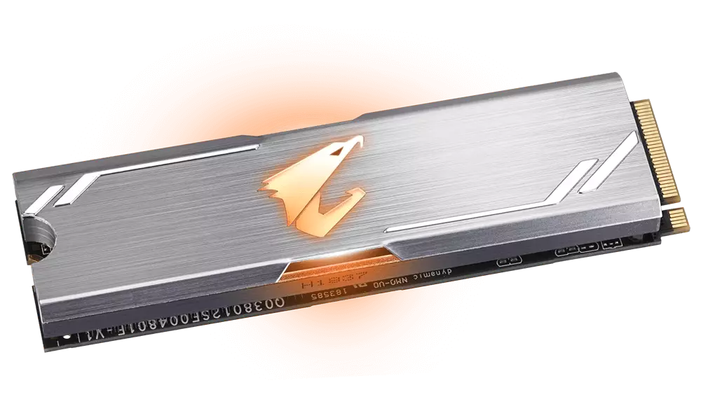 GIGABYTE AORUS RGB M.2 NVMe 256GB SSD (GP-ASM2NE2256GTTDR) - 2