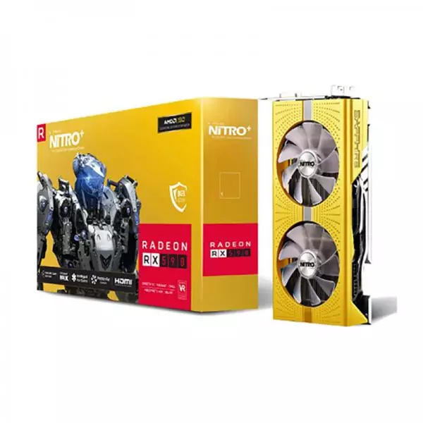 Sapphire Radeon RX 590 Nitro+ OC Amd 50 Gold Edition 8GB Graphics Card