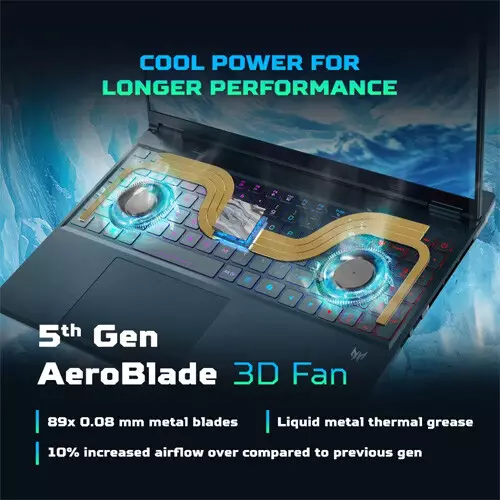 Acer PREDATOR HELIOS NEO 16S PHN16S-71 Core Ultra 7 255HX RTX 5060 16GB RAM 1TB SSD 16 inch AI Gaming Laptop - 3