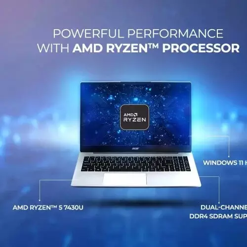 Acer Aspire 15 AS15-42 Ryzen 5 7430U 8GB RAM 512GB SSD 15.6 Inch FHD IPS Laptop (Pure Silver) - 6