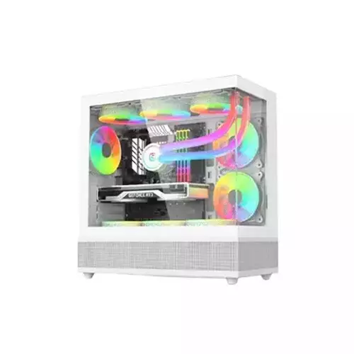 Acer V930W-3fW Pre-installed 3 ARGB Fan Gaming Case  (White)