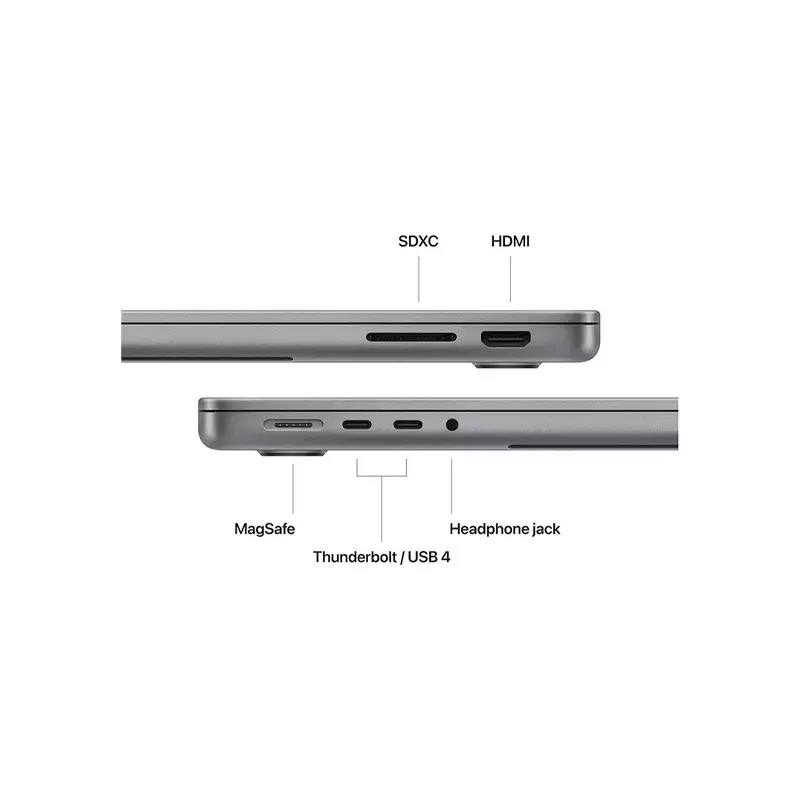 Apple MacBook Pro 14-inch M3 Chip 8C CPU 10C GPU 8GB RAM 512GB SSD Space Gray-gallery-4
