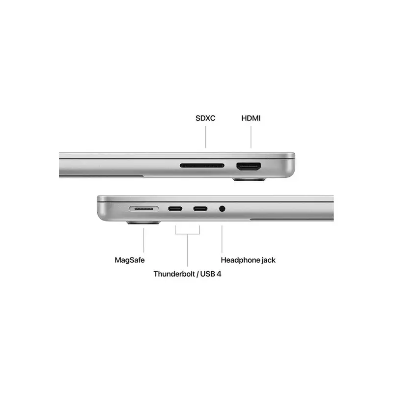 Apple MacBook pro 14-inch M3 Chip 12C CPU 18C GPU 8GB RAM 1TB SSD Silver - 4