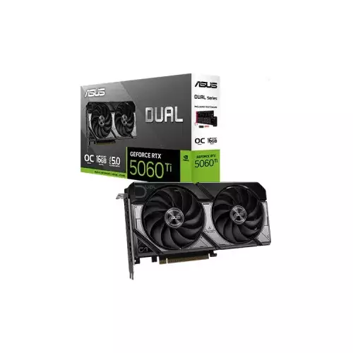 ASUS Dual GeForce RTX 5060 Ti 16GB GDDR7 OC Edition Graphics Card