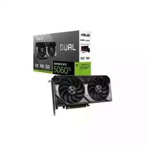 ASUS Dual GeForce RTX 5060 Ti 16GB GDDR7 OC Edition Graphics Card