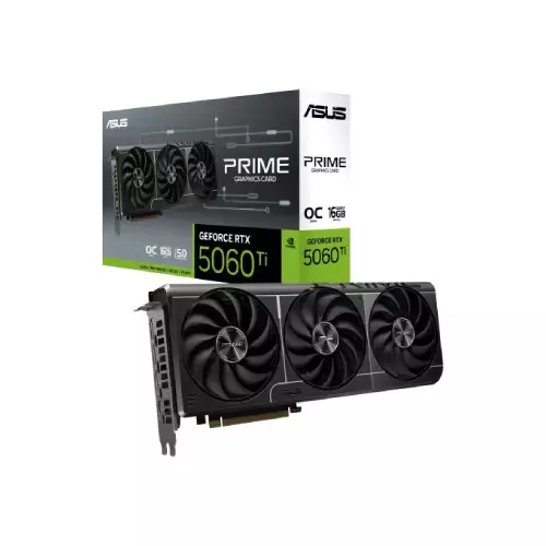 ASUS PRIME GeForce RTX 5060 Ti 16GB GDDR7 OC Edition Graphics Card