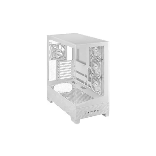 ASUS A31 PLUS Mid Tower ATX Desktop Case (White)-gallery-2