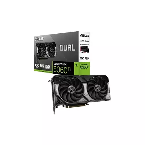 ASUS Dual GeForce RTX 5060 Ti 8GB GDDR7 OC Edition Graphics Card