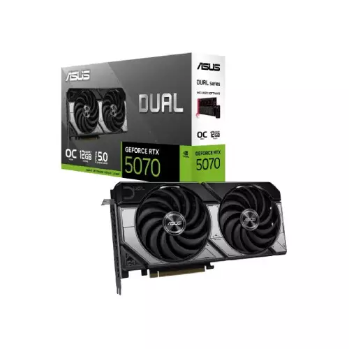 ASUS Dual GeForce RTX 5070 12GB GDDR7 OC Edition Graphics Card