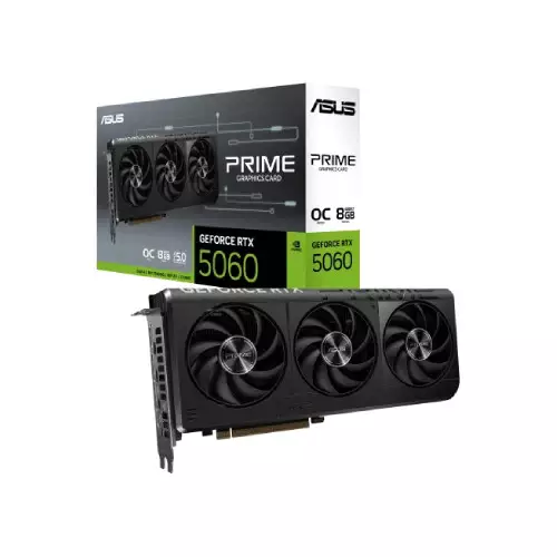 ASUS PRIME GeForce RTX 5060 8GB GDDR7 OC Edition Graphics Card