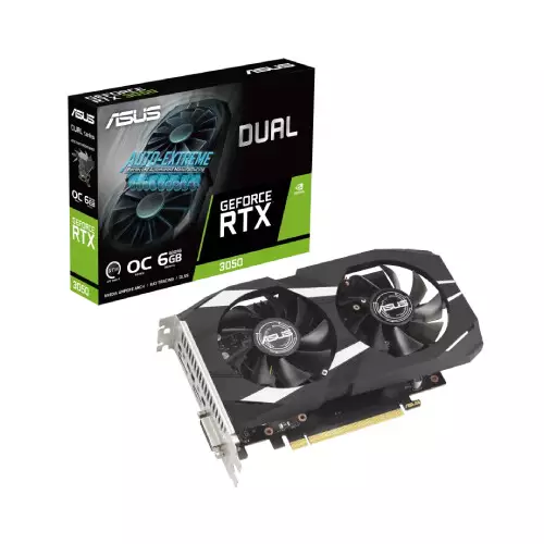 ASUS Dual GeForce RTX 3050 OC Edition 6GB GDDR6 Graphics Card