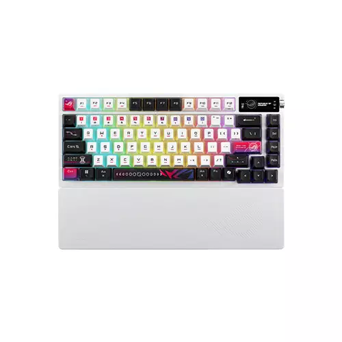 ASUS ROG Azoth X NX Snow V2 Mechanical Switch Hot-Swappable  RGB Tri-Mode Gaming Keyboard