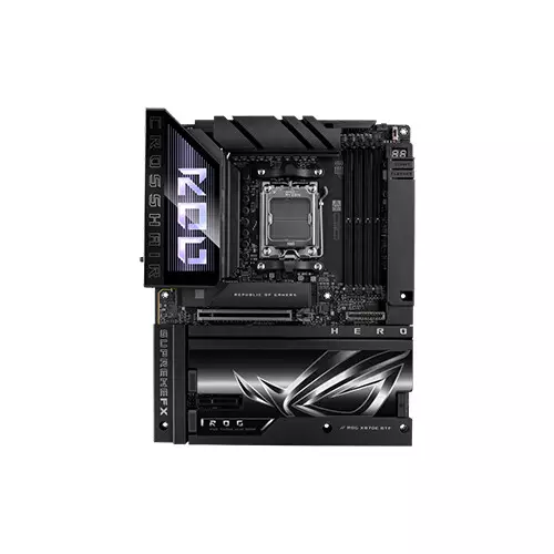 ASUS ROG CROSSHAIR X870E HERO BTF AM5 DDR5 ATX Gaming Motherboard - 1