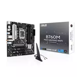 ASUS B760M MAX GAMING WIFI Intel LGA1700 DDR5 mATX  Motherboard