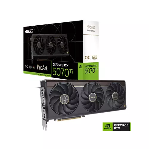 ASUS ProArt GeForce RTX 5070 Ti OC Edition 16GB GDDR7 Graphics Card