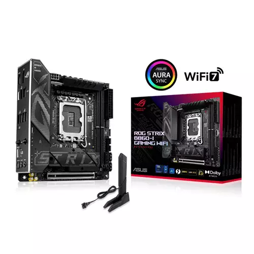 ASUS ROG STRIX B860-I GAMING WIFI LGA1851 DDR5 Mini-ITX Gaming Motherboard