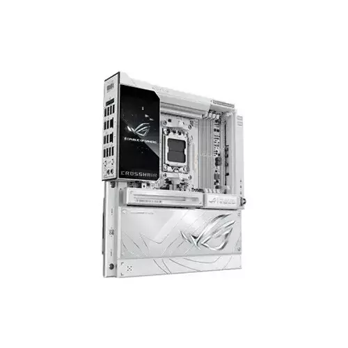 ASUS ROG CROSSHAIR X870E GLACIAL Ryzen AM5 E-ATX Gaming Motherboard - 1