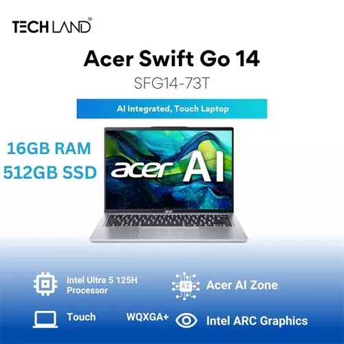 Acer Swift Go SFG14-73T Ultra 5 125H 14-Inch Touch Laptop