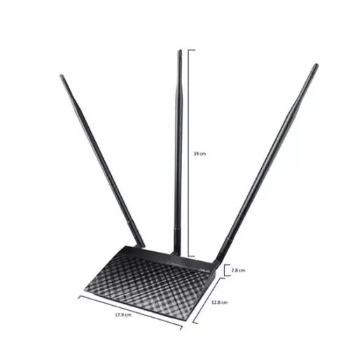 Asus RT-N14UHP 3000Mbps 3 Antenna High Power N300 3-in-1 Wi-Fi Router - 1