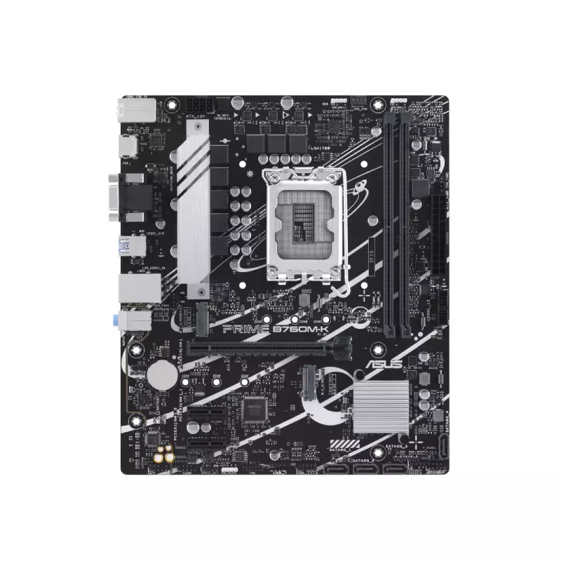 ASUS PRIME B760M-K DDR5 12TH AND 13TH GEN MICRO-ATX MOTHERBOARD - 1