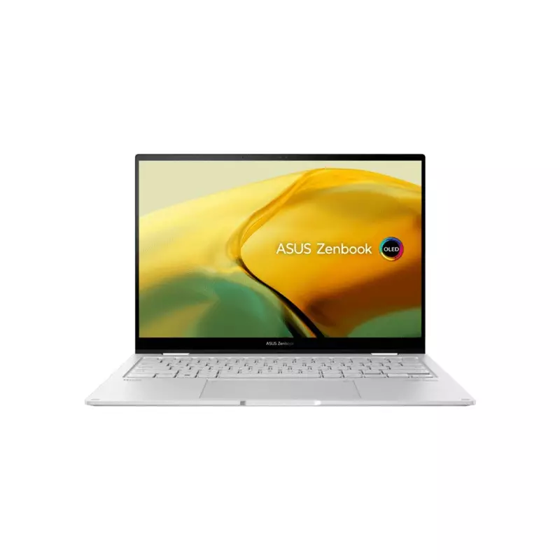 ASUS ZENBOOK 14 FLIP OLED UP3404VA INTEL CORE I7 1360P 13TH GEN 16GB DDR5 RAM 512GB SSD 14 INCH OLED 2.8K TOUCH DISPLAY FOGGY SILVER LAPTOP