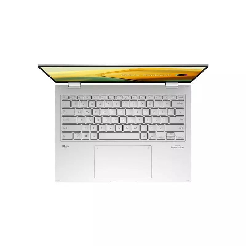 ASUS ZENBOOK 14 FLIP OLED UP3404VA INTEL CORE I7 1360P 13TH GEN 16GB DDR5 RAM 512GB SSD 14 INCH OLED 2.8K TOUCH DISPLAY FOGGY SILVER LAPTOP - 3