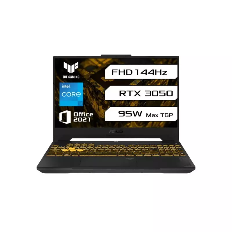 ASUS TUF GAMING F15 FX507ZC4 INTEL CORE I5 12TH GEN RTX 3050 4GB GRAPHICS 15.6 INCH MECHA GRAY GAMING LAPTOP