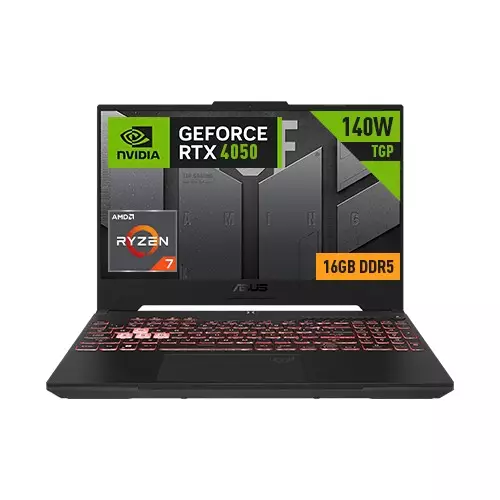 ASUS TUF Gaming A15 FA507NUR Ryzen 7 7435HS RTX 4050 6GB Graphics 15.6-Inch FHD Gaming Laptop