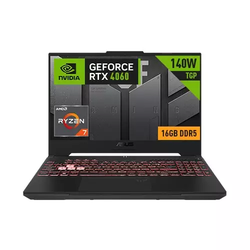 ASUS TUF Gaming A15 FA507NVR-LP011W Ryzen 7 7435HS RTX 4060 8GB Graphics 15.6-Inch FHD Gaming Laptop
