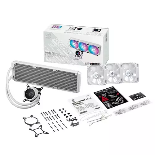 Asus ROG STRIX LC III 360 ARGB All-in-One Liquid CPU Cooler (White)-5