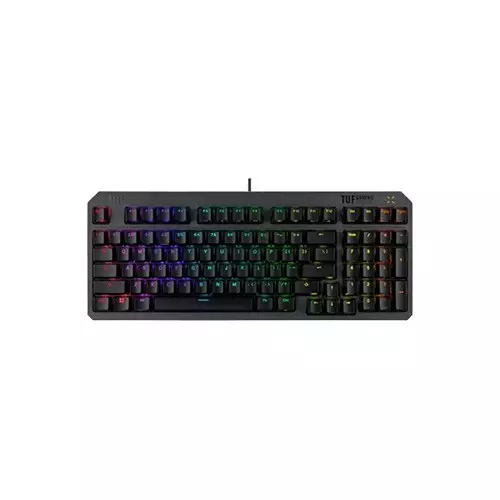 Asus RA07 TUF K3 Gen II ABS Doubleshot IP57 Red Switch Wired Gaming Keyboard (Black)-gallery-1