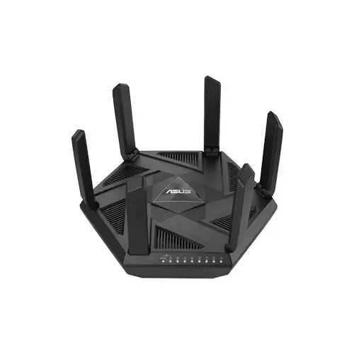 Asus RT-AXE7800 Tri-band WiFi AiMesh 6E (802.11ax) 2.5G Port Enhanced Network Security 6GHz Secure VPN Router (Black)