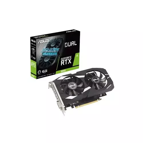 ASUS Dual GeForce RTX 3050 96-bit 6GB GDDR6 Graphics Card