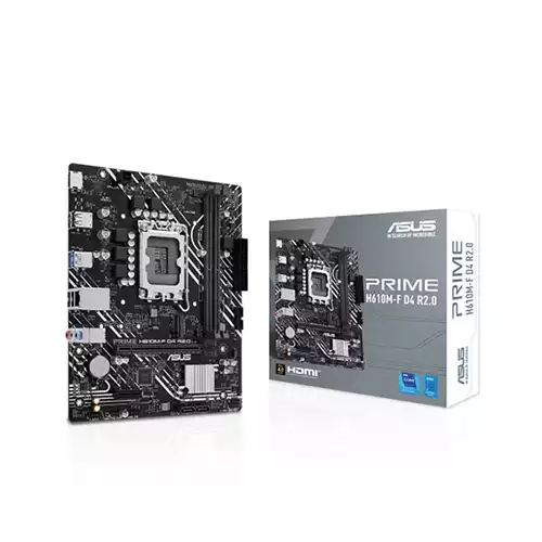 ASUS PRIME H610M-F D4 R2.0 Intel 14th & 13th Gen Micro-ATX Motherboard