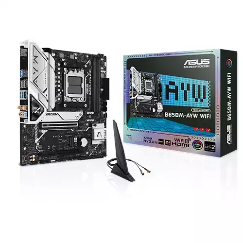 ASUS B650M-AYW WIFI AMD Ryzen AM5 DDR5 Micro-ATX Motherboard