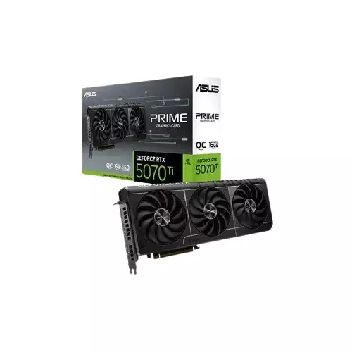 ASUS PRIME GeForce RTX 5070 Ti 16GB GDDR7 OC Edition Graphics Card