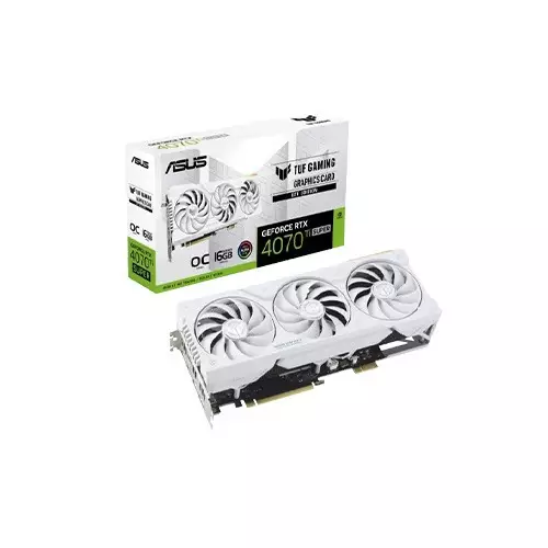 ASUS TUF Gaming GeForce RTX 4070 Ti SUPER BTF 16GB GDDR6X OC Edition White Graphics Card
