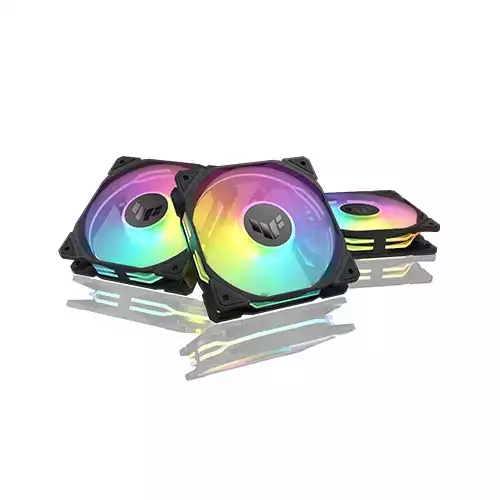 Asus TUF Gaming TR120 ARGB Triple Pack Reverse Casing Fan (Black)