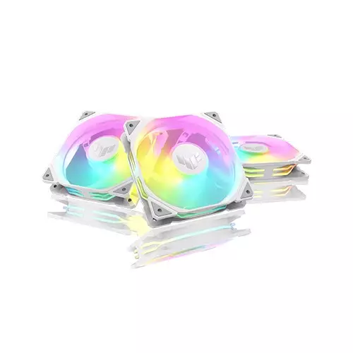 Asus TUF Gaming TR120 ARGB Triple Pack Reverse Casing Fan (White)