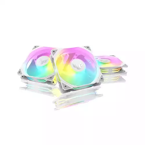 Asus TUF Gaming TR120 ARGB Triple Pack Reverse Casing Fan (White)