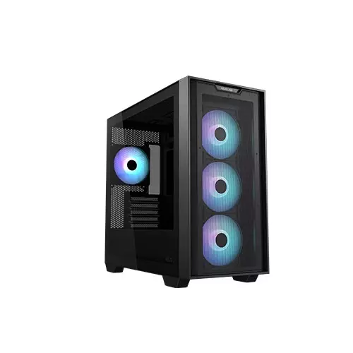 ASUS A21 PLUS BTF Micro-ATX Mid Tower Gaming Case (Black)