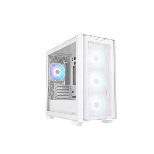 ASUS A21 PLUS BTF Micro-ATX Mid Tower Gaming Case (White)