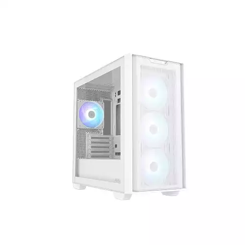 ASUS A21 PLUS BTF Micro-ATX Mid Tower Gaming Case (White)