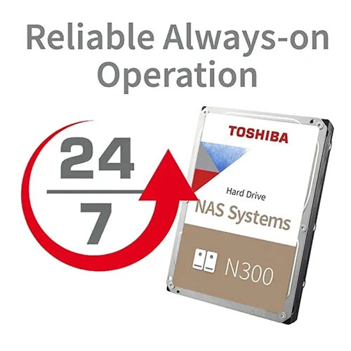 TOSHIBA N300 10TB 3.5 Inch 7200RPM SATA NAS Hard Disk Drive - 1